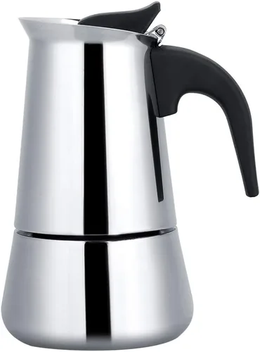 Vista 10 de Cafetera eléctrica del percolador, olla de mesa de café espresso de fondo ancho de acero inoxidable (3.4 fl oz)