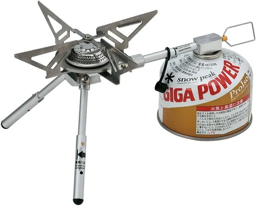 Vista 7 de Snow Peak GigaPower - Estufa de camping con encendido automático Encendido automático, ligero y compacto, rendimiento de ebullición rápida, ideal
