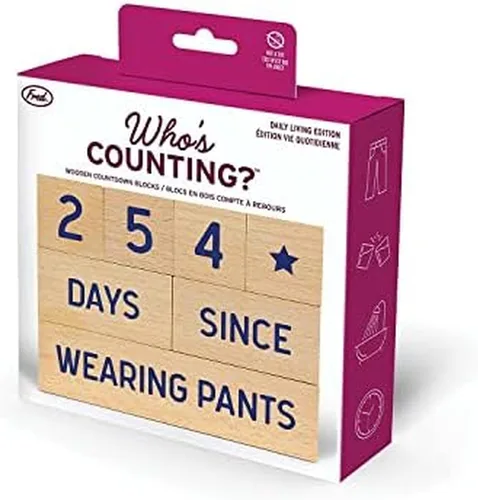 Vista 7 de Genuine Fred Who's Counting Bloques de cuenta regresiva de madera, Edición para padres, surtido, 5281072
