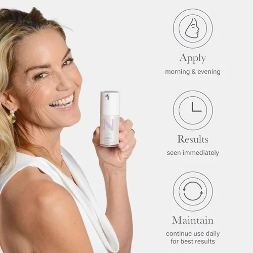 Vista 4 de NULASTIN SKIN - Suero facial hidratante intensivo con Elastaplex y ácido hialurónico para piel envejecida, vegano y libre de crueldad (0.5 onzas)