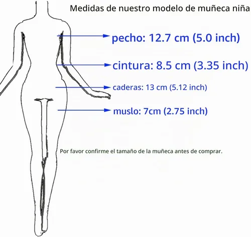 Vista 7 de Mini vestido de bola de 6 piezas para muñeca de 11.5 pulgadas