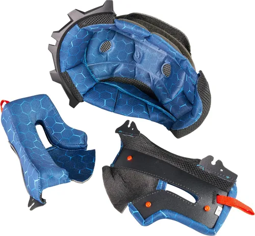 Vista 7 de Casco MX3 MX Kini Red Bull 1.0 Adulto Azul/Blanco Talla Grande