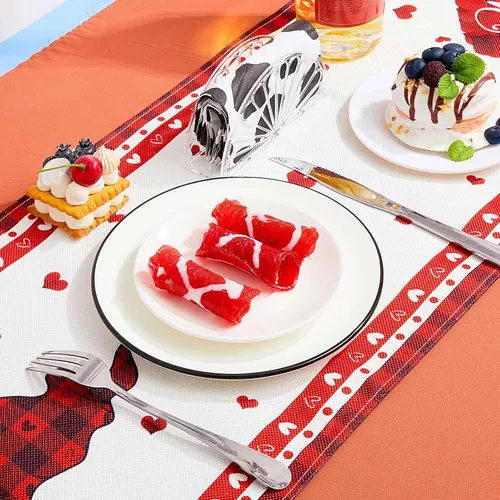 Vista 4 de Suclain 24 servilleteros de plástico con diseño de abanico de pañuelos, organizador independiente con forma de soporte de papel para cocina
