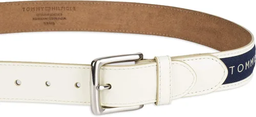 Vista 16 de Tommy Hilfiger Men's Fabric Inlay Casual Belt with Classic Harness Buckle