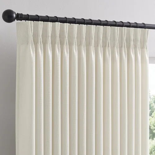 Vista 32 de Cortinas de lino extra anchas de 70 pulgadas de largo y 96 pulgadas Abedul Burlywood