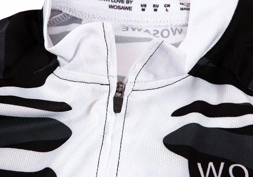 Vista 5 de WOSAWE Camiseta de ciclismo transpirable de manga corta para hombre