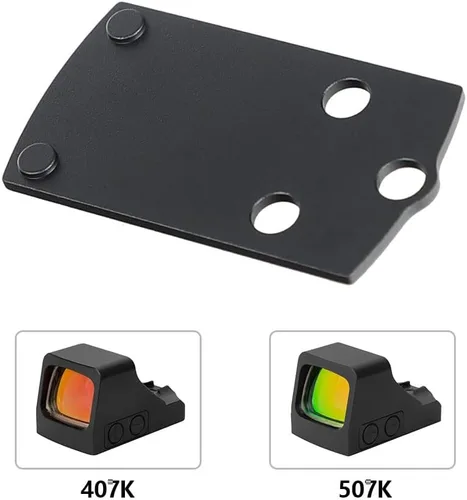 Vista 4 de ohhunt Soporte adaptador de placa de punto rojo compatible con Glock 43X 48 MOS Hellcat OSP Holosun 407k 507k ohhunt RD U1