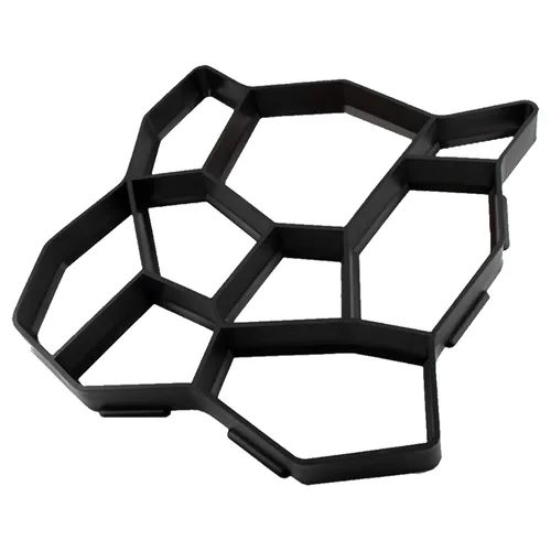 Vista 2 de Walk Path Maker, 2 paquetes Plus Size: 18.9 x 18.9 x 1.8 pulgadas Pathmate Molduras de piedra pavimentación pavimento Hormigón Moldes y espumas