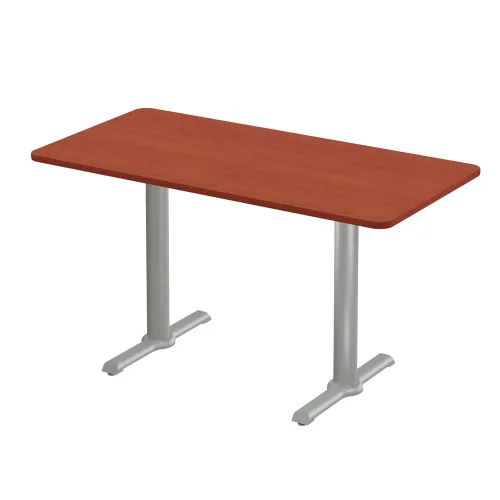 Vista 38 de Correll Mesa de bar redonda de 30 pulgadas, mesa de cóctel de comedor de 29 pulgadas de alto, parte superior laminada de nogal duradero, base