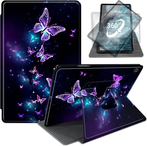 Vista 19 de Funda para iPad de 10.2 / iPad de 9ª generación 2021/iPad de 8ª generación 2020/iPad de 7ª generación 2019, rotación de 360 grados + encendido