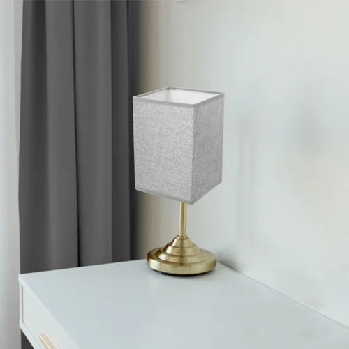 Vista 7 de Didiseaon 2 piezas de cubierta de lámpara de lino moderna, pantalla gris desmontable para mesita de noche de pared y lámparas de pie, fácil