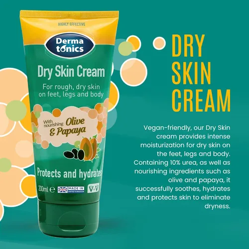 Vista 2 de Dermatonics Crema para piel seca para talones, manos y pies agrietados Solución de cuidado intensivo 10% de urea, suaviza la piel callosa, áspera