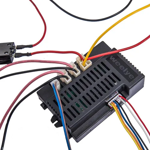 Vista 5 de Kit de cables y interruptores modificados para niños de 24 voltios, con control remoto, 24 V, hecho a sí mismo, accesorios de coche eléctrico