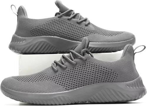 Vista 5 de Zapatos de tenis sin cordones para hombre, ligeros, transpirables, informales, suela suave, malla para el trabajo, gimnasio, tenis