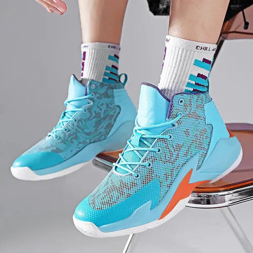 Vista 5 de CJSPORX Men Women Basketball Shoes Breathable Non Slip Outdoor Fashion Sneakers