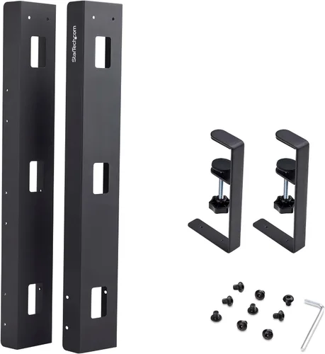 Vista 8 de StarTech - Bandeja de gestión de cables para debajo del escritorio, color negro (CALB - Bandeja de cables de escritorio) Instalación