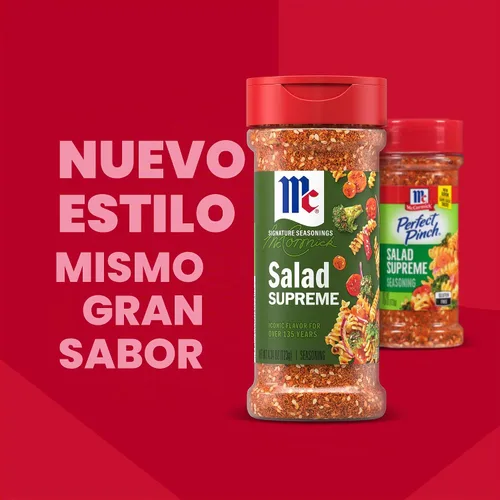 Vista 4 de Condimento McCormick Perfect Pinch para Ensalada Supreme, 4.34 oz