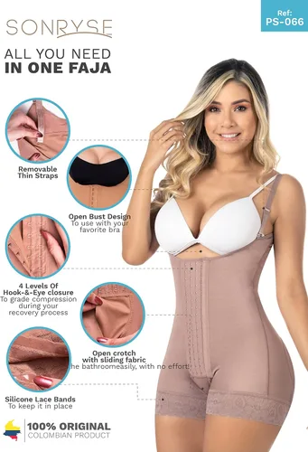 Vista 4 de Sonryse S66 Stage 2 Faja Post Cirugía Tummy Tuck BBL Lipo Compression Garment para mujer