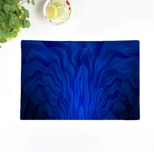 Vista 19 de Frcthmdc - Juego de 4 manteles individuales Frcthmdc French Country Blue Toile Garden de 18 x 12.5 pulgadas, decoración de fiestas, antideslizantes