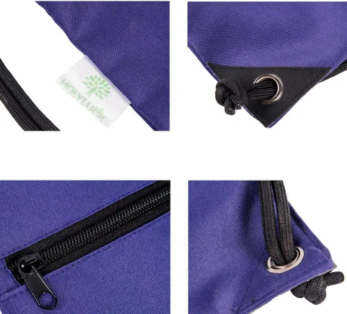 Vista 4 de HOLYLUCK - Mochila, bolsa deportiva con cordón ajustable para gimnasio
