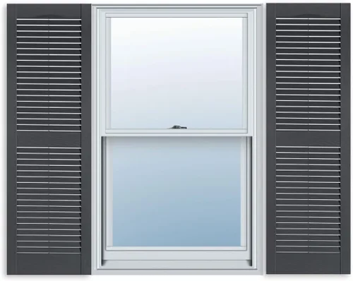 Vista 4 de Persianas estándar exteriores de vinilo para ventanas Negro