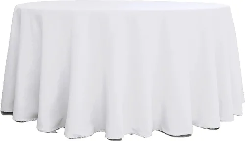 Vista 202 de Efavormart - Mantel cuadrado de lino de poliéster sin costuras, 54 x 54 pulgadas, color beige, para banquetes de boda, fiesta, restaurante