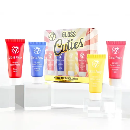Vista 4 de W7 Gloss Cuties - Colección de mini bálsamo labial afrutado