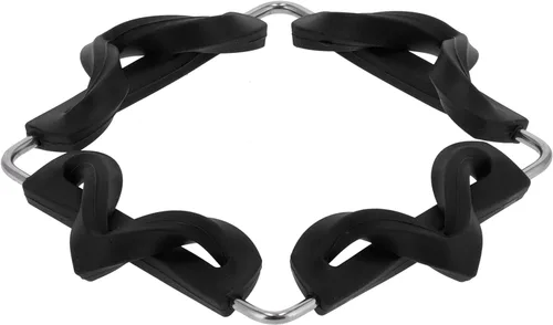 Vista 4 de Silicone Foldable Trivets for Hot Dishes, Expandable Collapsible, Black