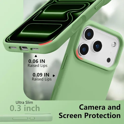 Vista 261 de Funda magnética de silicona para iPhone 13 Pro, color blanco antiguo [Compatible con Magsafe] [Forro de microfibra suave antiarañazos], funda