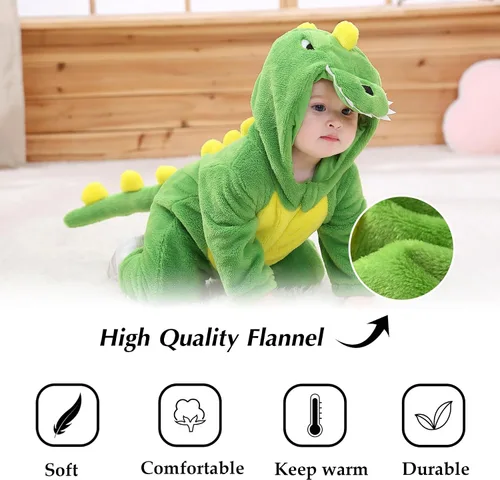 Vista 4 de TONWHAR Disfraz de Halloween para niños pequeños, traje de nieve