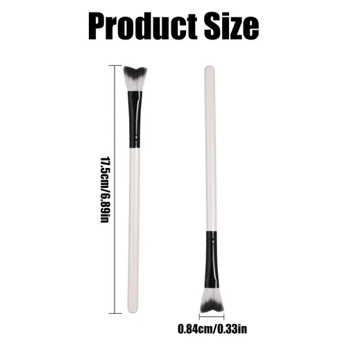 Vista 2 de TOYMIS 5 cepillos de champú para pestañas, cepillo de limpieza de extensiones de pestañas, eliminación de maquillaje suave, cepillo de limpieza