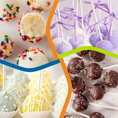 Vista 5 de 150 unidades de palos de piruleta de papel blanco de 4 pulgadas, palos para pastel pop, palos de chupete para galletas, caramelo arcoíris