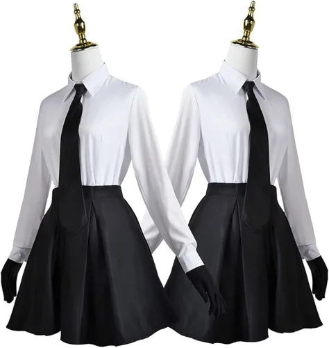 Vista 3 de Akiko Yosano - Disfraz de anime, uniforme completo para Halloween