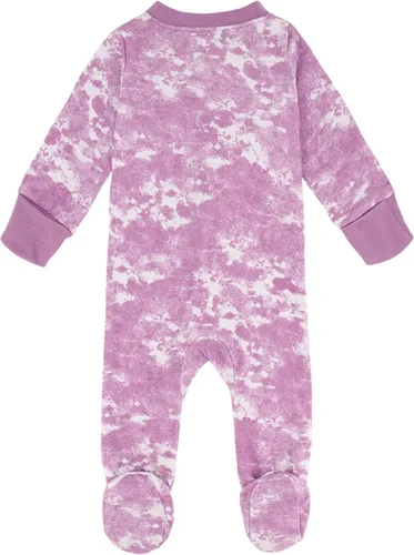 Vista 3 de Under Armour Enterizo para bebé niña, cierre con cremallera, logotipo y diseños impresos