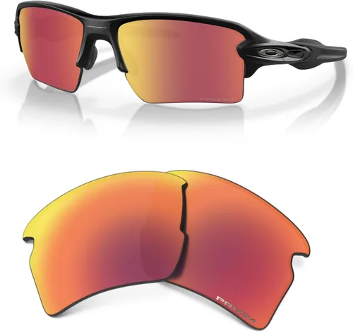 Vista 8 de Oakley Authentic Flak 2.0 XL OO9188 REPLACEMENT Lenses+ Bundle Microfiber Pouch -FRAMES NOT INCLUDED
