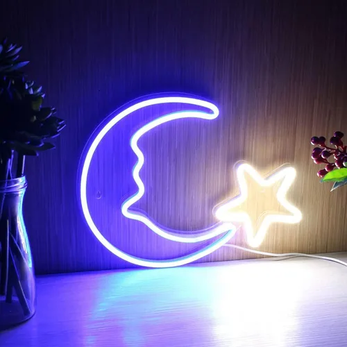 Vista 17 de Letrero de luz de neón LED con luces nocturnas funciona con USB, letrero decorativo de marquesina para bar, pub, tienda, club, garaje, hogar Ahoha