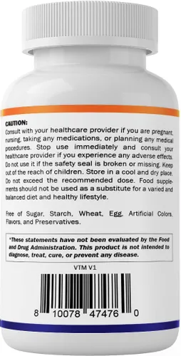 Vista 9 de Vitamatic Orotato de litio 20 mg, 90 cápsulas – Cápsulas Veggie Caps, sin OMG, sin gluten, paquete de 2
