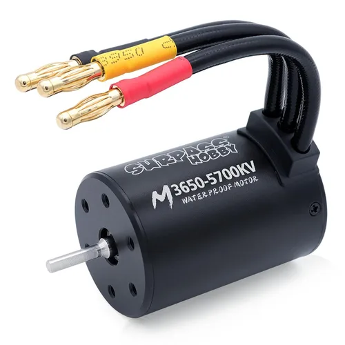 Vista 9 de Surpass Hobby RC Motor sin escobillas ESC Combo Impermeable M3650 4500KV Motor sin escobillas y set combinado 60A ESC para camionetas de control