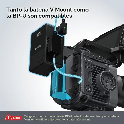 Vista 4 de SmallRig Kit de jaula de cámara para Sony FX6, jaula compacta con placa