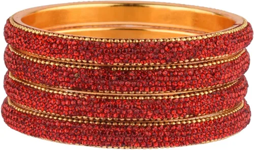 Vista 5 de Efulgenz Indian Bangles for Women Indian Bangle Set Bollywood Style Rhinestone Crystal Bridal Bracelet Jewelry Set for Women Girls Christmas Gifts