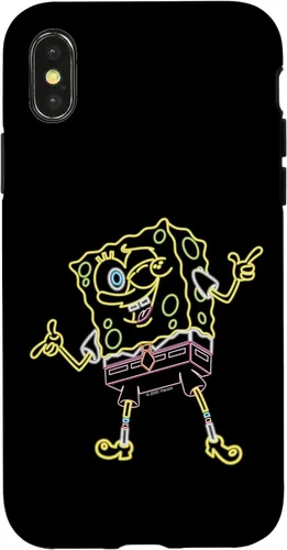 Vista 5 de Spongebob Squarepants Carcasa Neon Line Art para iPhone 17