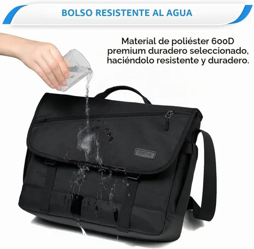 Vista 3 de VASCHY 14-17inch Laptop Messenger Shoulder Bag for Men,Work,Travel