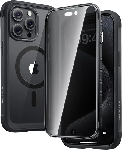 Vista 200 de Carcasa Diaclara diseñada para iPhone 12/12 Pro, carcasa completa resistente con protector de pantalla táctil y antiarañazos integrado, carcasa Azul