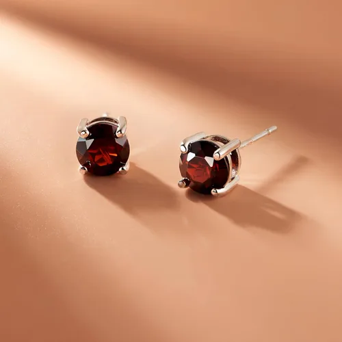 Vista 67 de Amazon Essentials Aretes redondos de plata de ley con piedra natal (anteriormente colección Amazon)