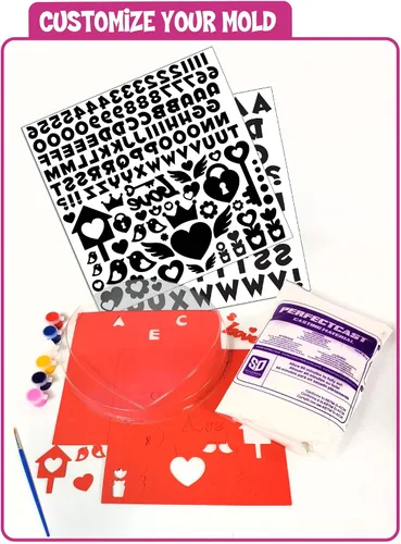 Vista 2 de Perfect craft Sweetheart Kit de fundición y pintura personalizable con material de fundición perfecto