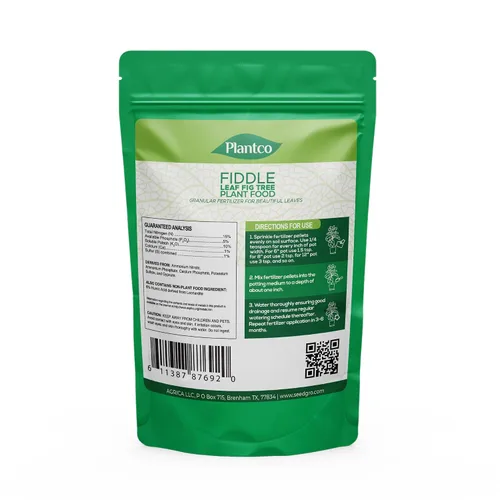 Vista 2 de Fiddle Leaf Fig Tree Plant Food - Fertilizer Granules Feed Continuously for 6 Months NPK 15-5-10 Slow-Release Fertilizer for Potted Fig Leaf and