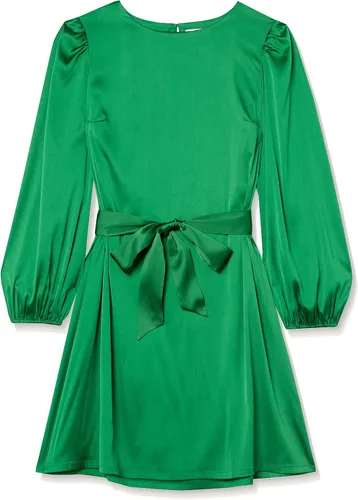 Vista 6 de The Drop shopdandy - Vestido elástico sedoso con cinturón para mujer
