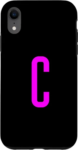Vista 24 de iPhone 16 Letter C Magenta Favorite Initial Monogram Case