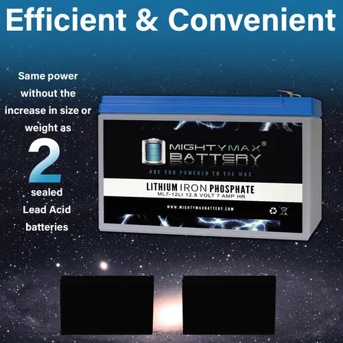 Vista 6 de Mighty Max Battery Batería de repuesto de litio de 12V 7AH compatible con Power Patrol SLA1079, SLA1270-2