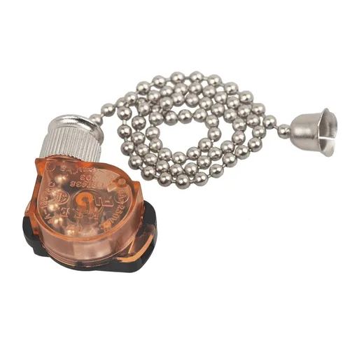 Vista 7 de 2 interruptores de luz para ventilador de techo, interruptor de lámpara de ventilador E87438 con cadena de cuentas de 11 pulgadas, encendido